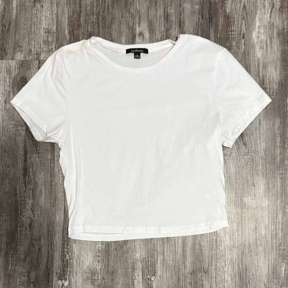 Ambiance Classic White Crop Top